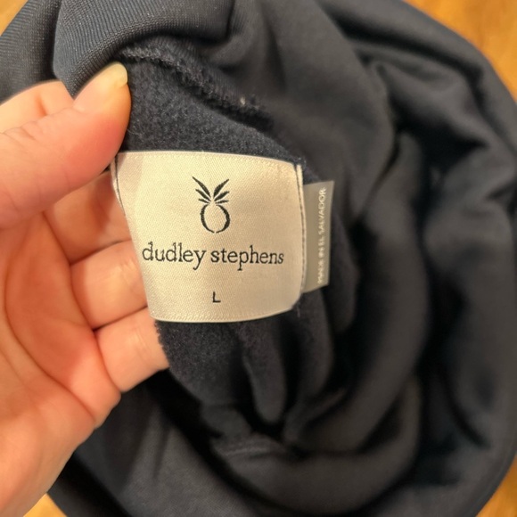 Dudley Stephen’s funnel turtleneck navy sweater - Picture 4 of 5